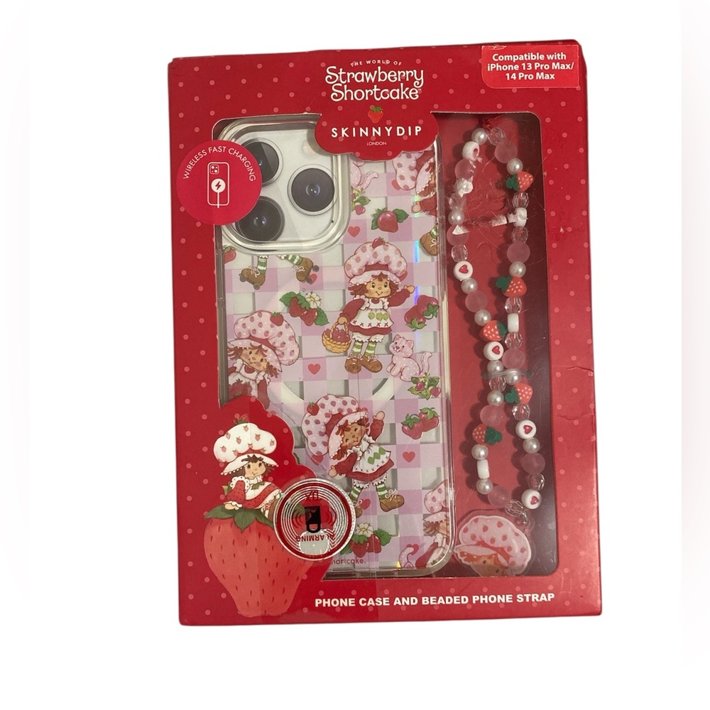 Strawberry Shortcake x Skinnydip London iPhone 13 Pro Max / 14 Pro Max Case Set